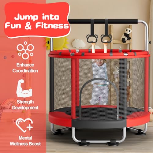 55" Trampoline with Enclosure, 440lbs Capacity G763961