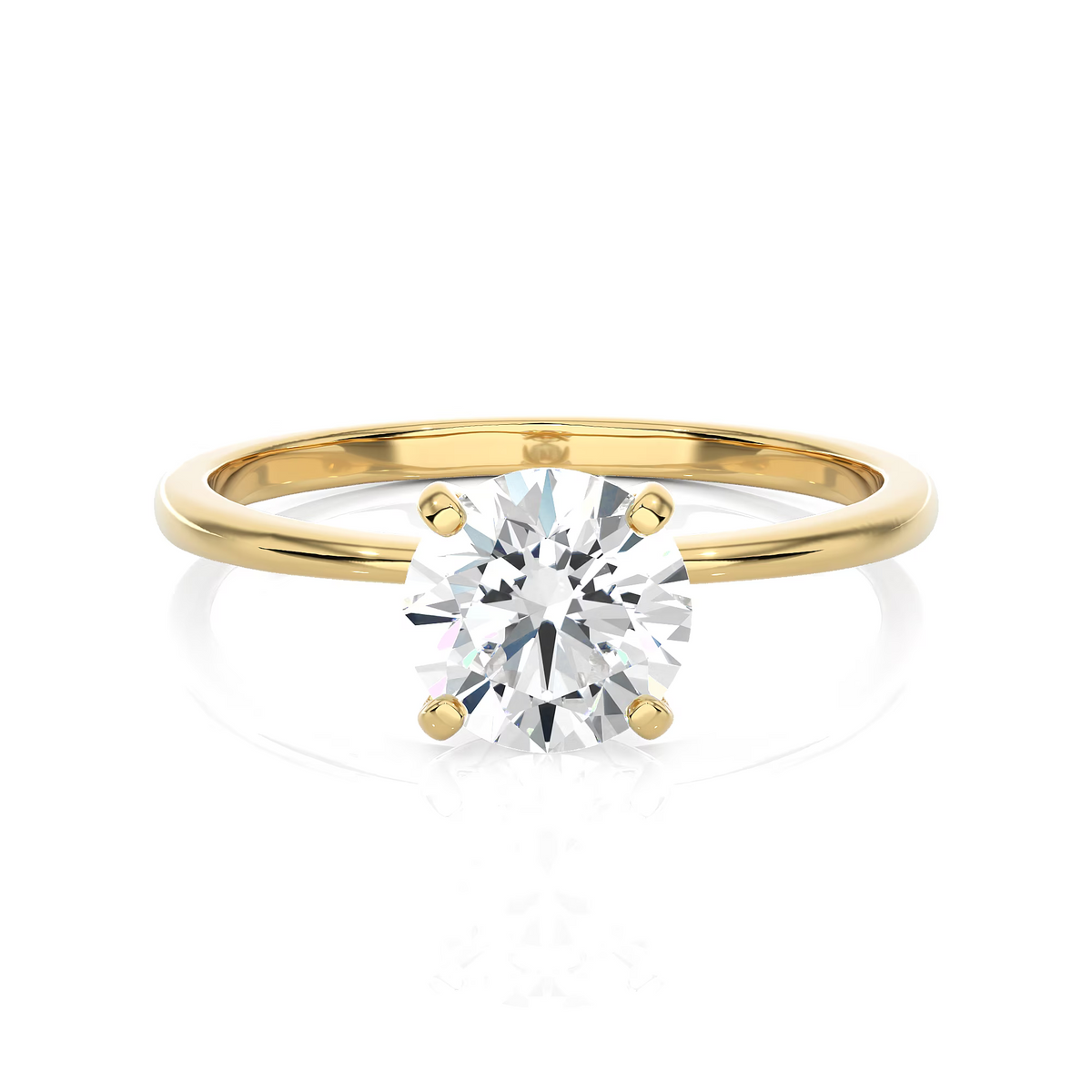 14k Yellow Gold Solitaire Engagement Ring H2087