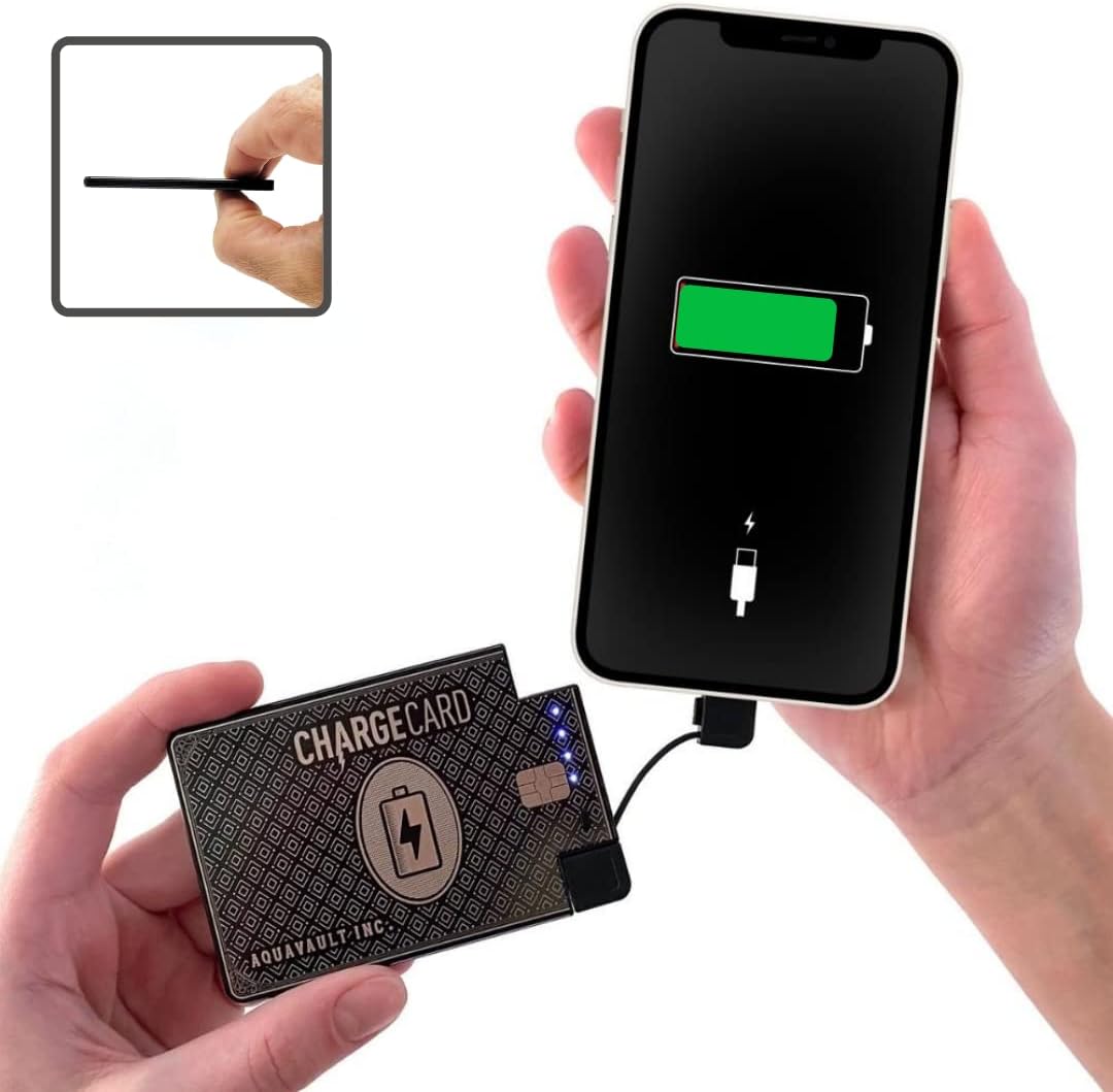Ultra-Thin Credit Card Sized Portable Charger & Battery Bank 2300mAh L43598