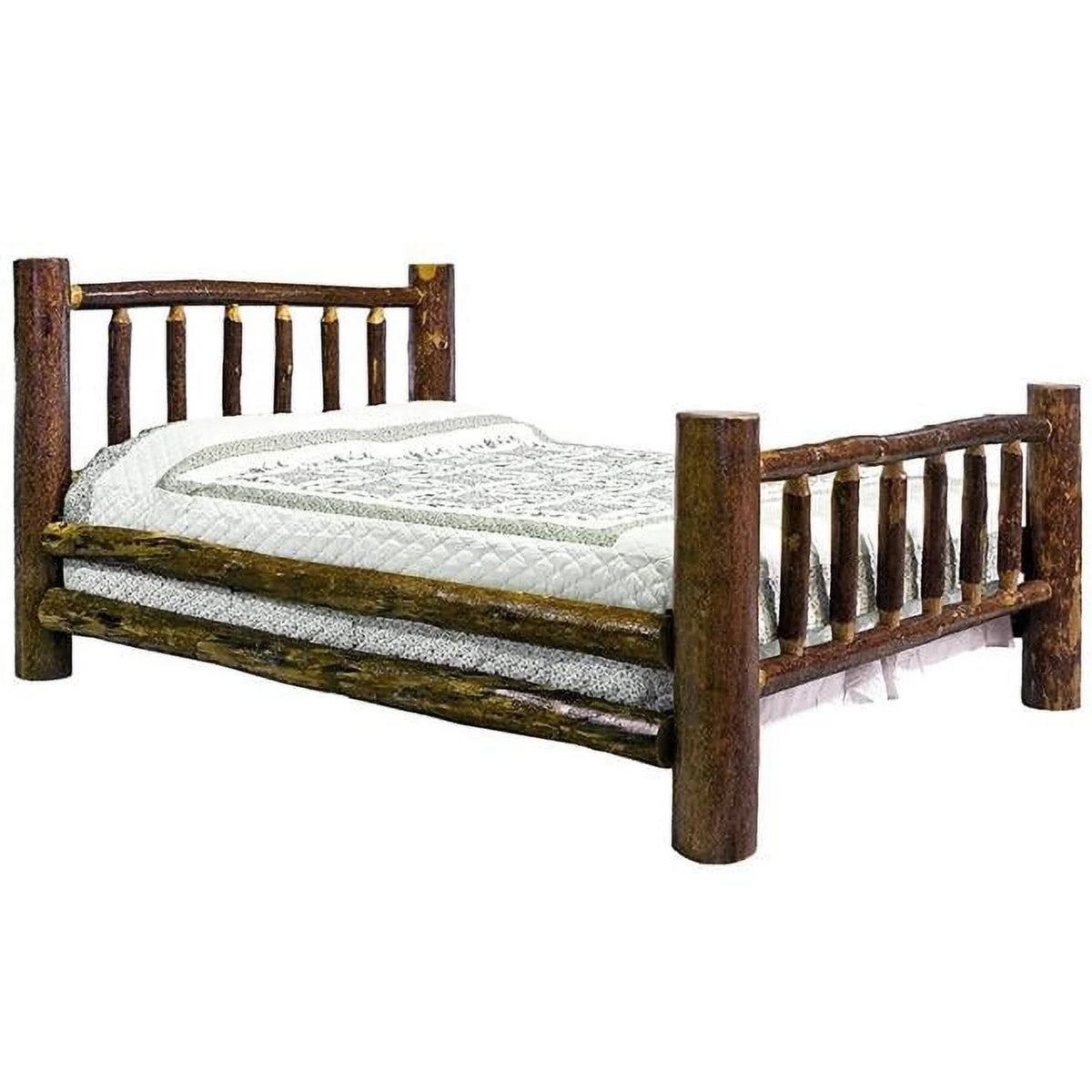 King Bed with Laser Engraved Pine Tree L882731