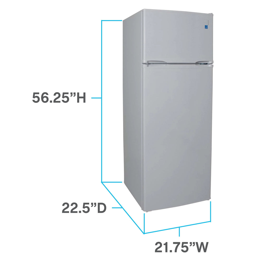 White 7.3 Cu. Ft. Top Freezer Refrigerator G9802
