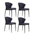 Dining Chairs Set of 4 Metal Legs T24964