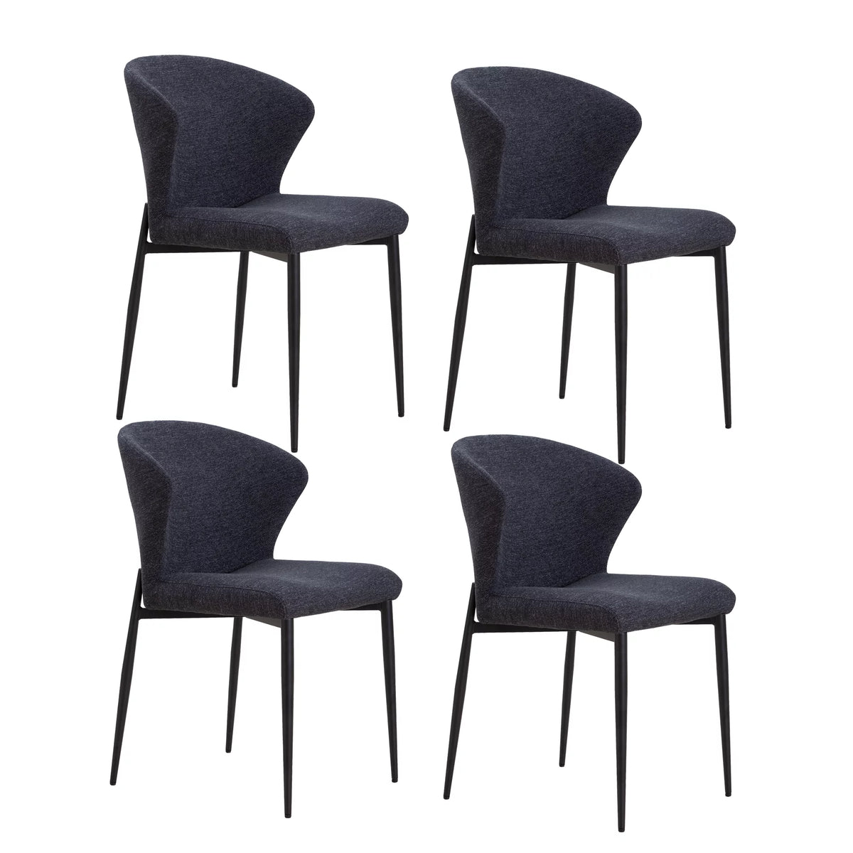 Dining Chairs Set of 4 Metal Legs T24964