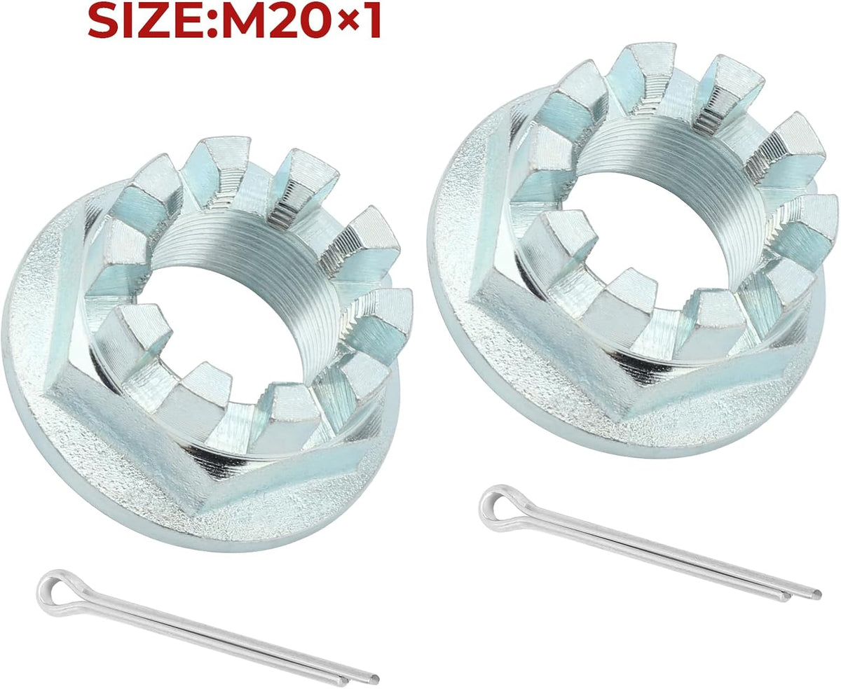 Front & Rear Axle Nuts with Pins 2Pcs U27396