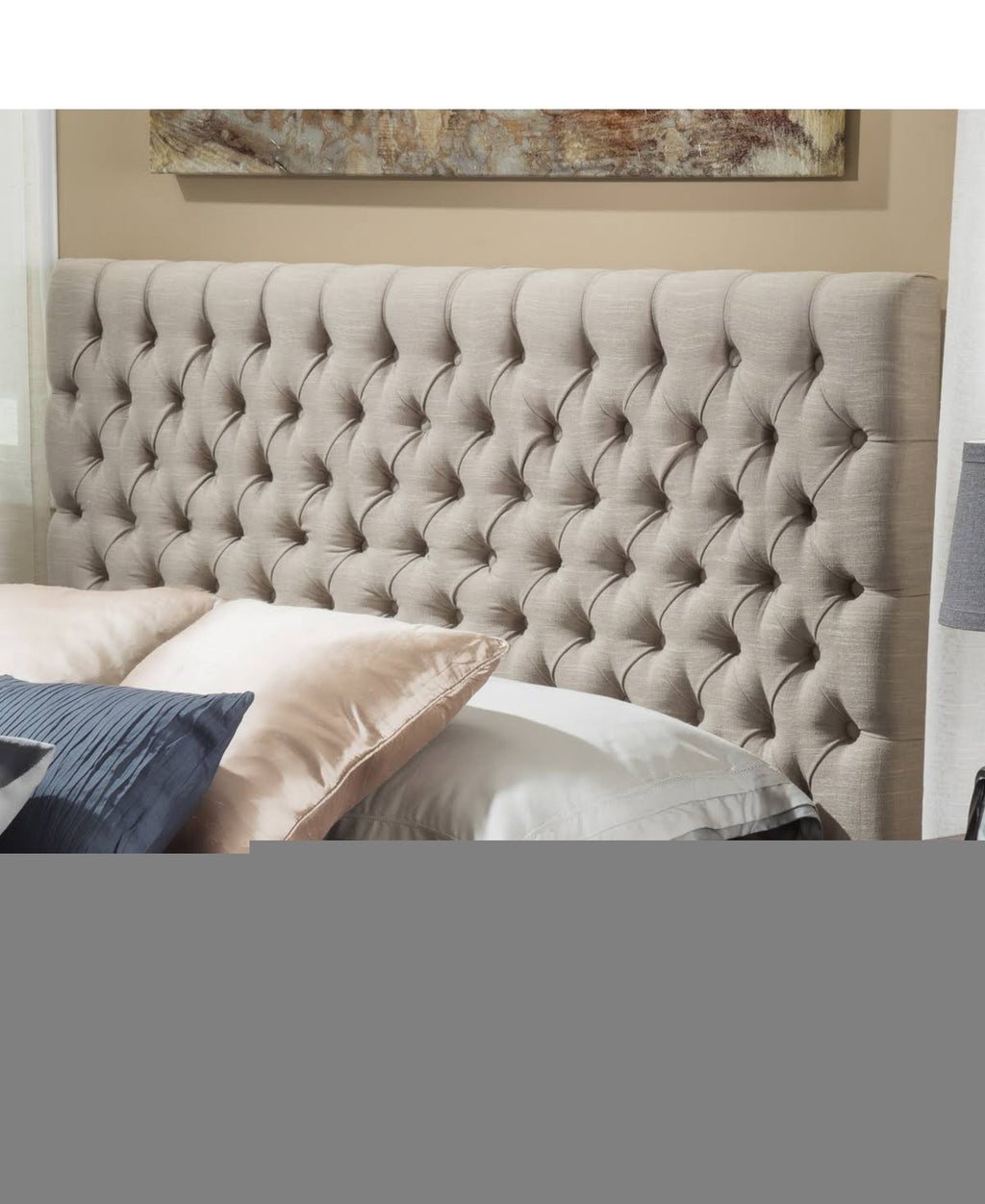 King/Cal King Light Beige Headboard N62703