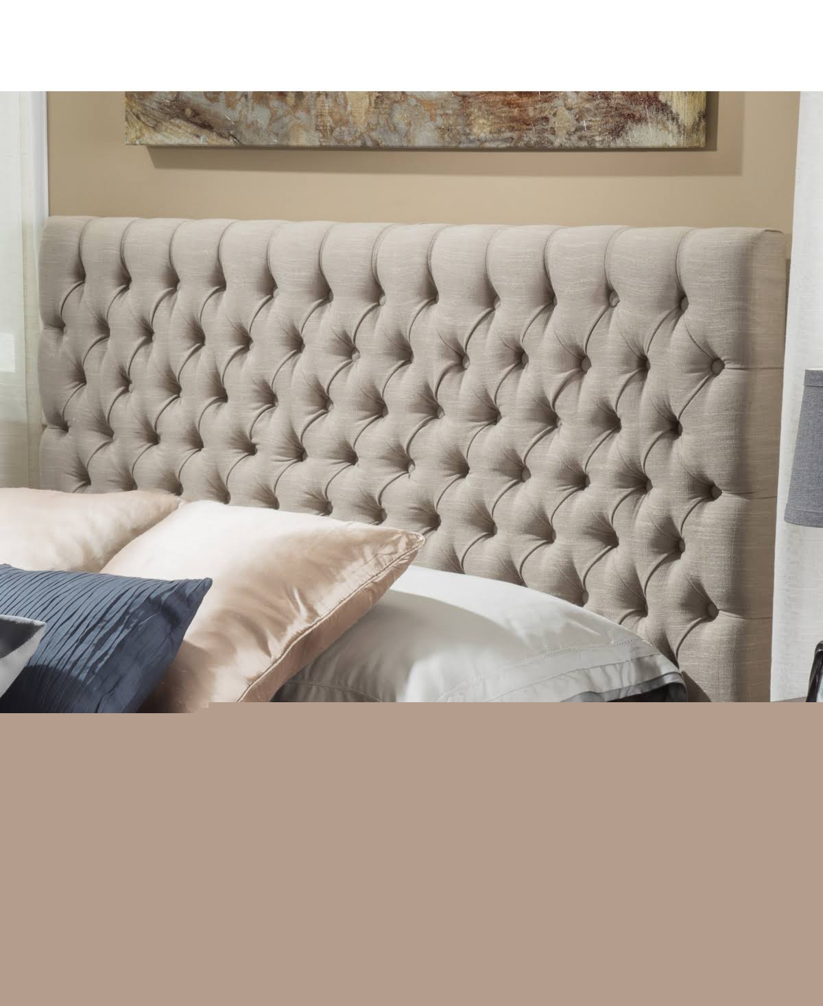 King/Cal King Light Beige Headboard N62703