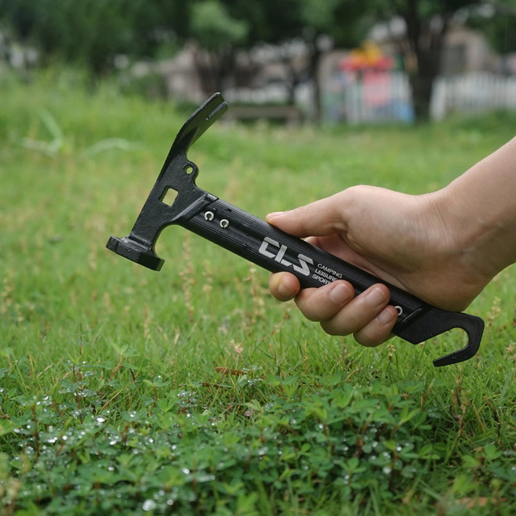 Aluminum Camping Hammer Tool with Hook J7781