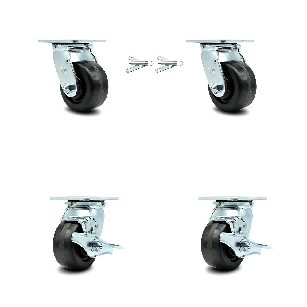 10 Inch Swivel Caster with Semi-Pneumatic Wheel F77486