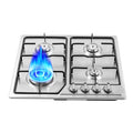 23 x 20 Stainless Steel 4 Burners Gas Cooktop X456