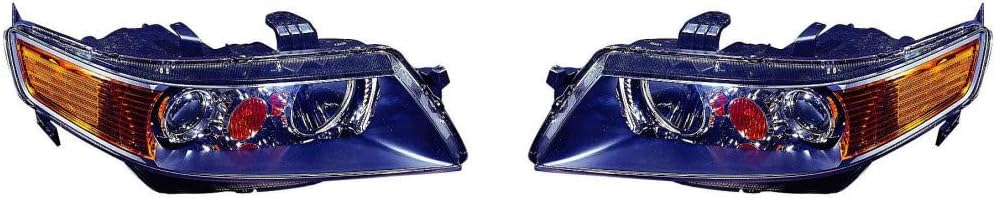 Acura TSX Headlight Assembly 2006 2007 2008 Pair HID Replacement G54806