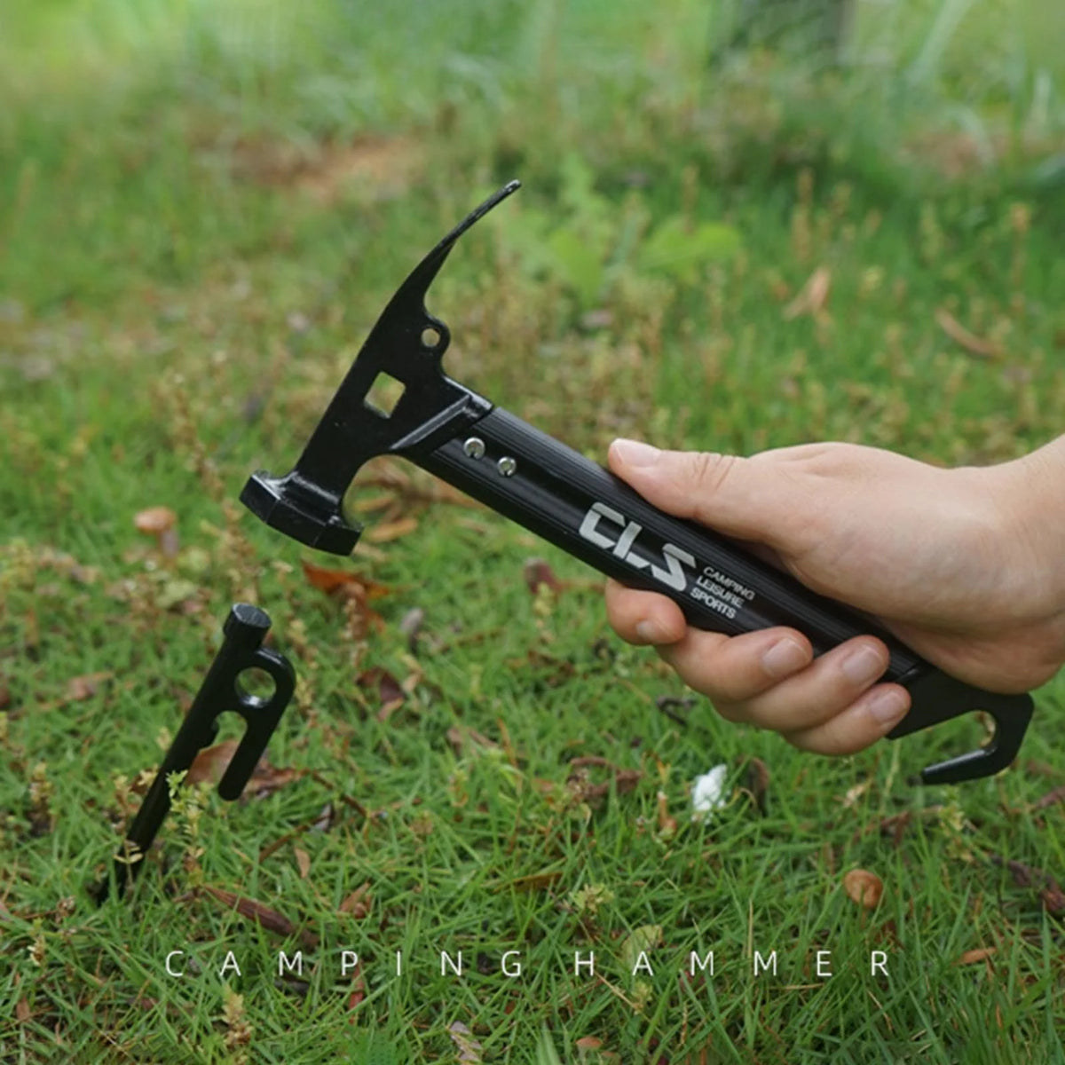 Aluminum Camping Hammer Tool with Hook J7781