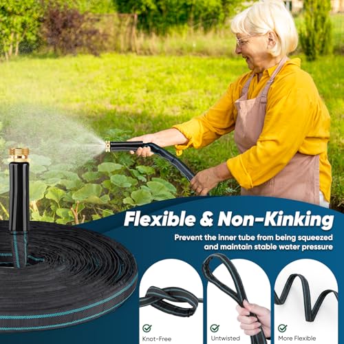 50ft Non-Expanding Flexible Garden Hose J1498