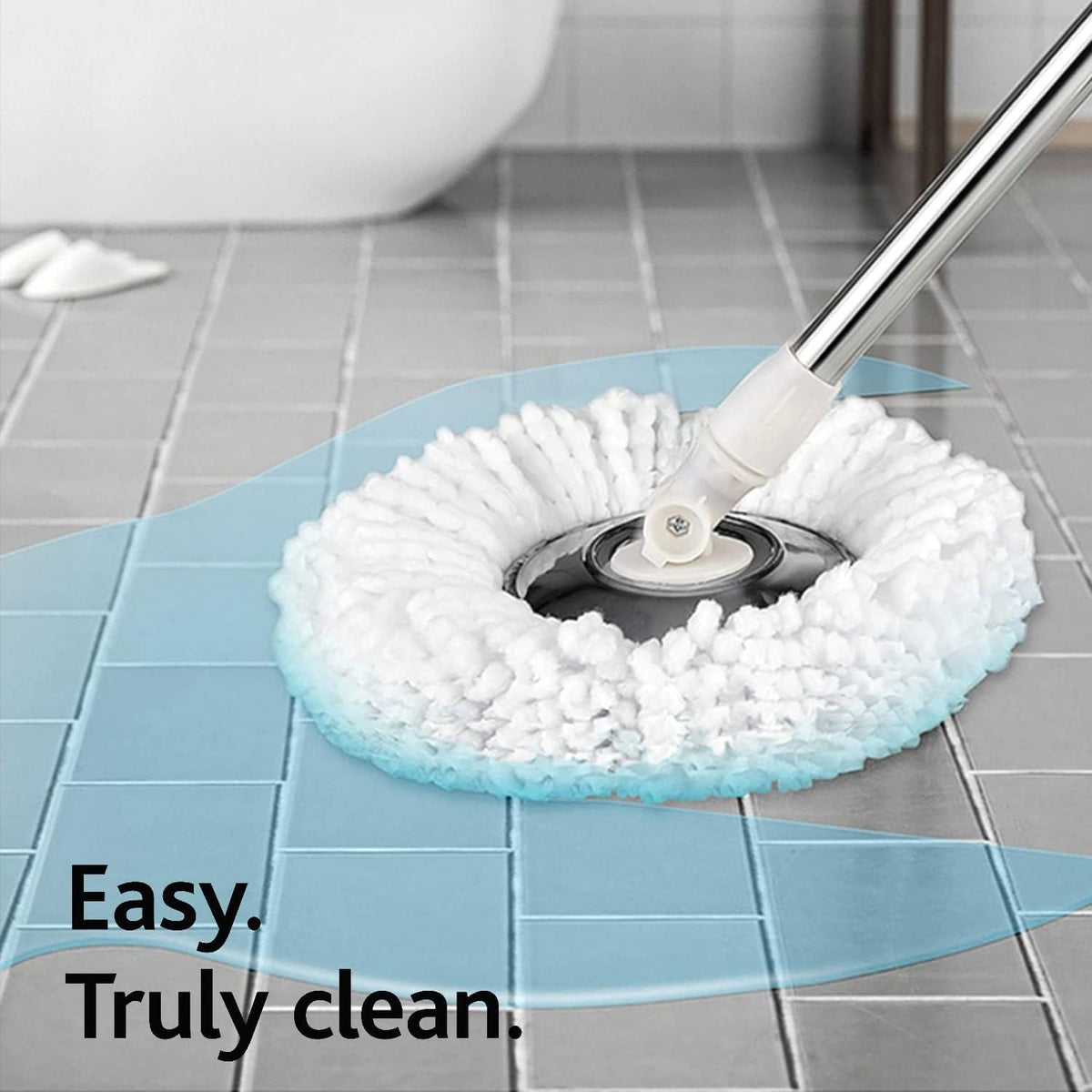 Black 20QT Mop Bucket with Wringer Set and 3 Microfiber Mop Head D500411