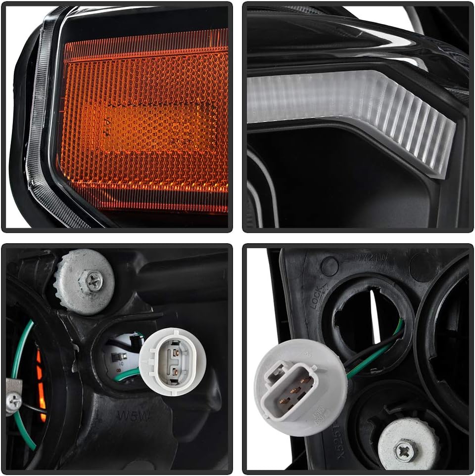 Black Projector Headlights Driver & Passenger Y43939