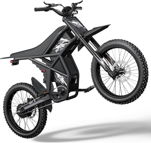 Electric Dirt Bike with 25" Motorcycle Tires, Full Suspension W18856