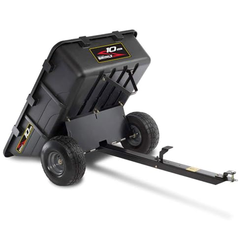 10 cu.ft. 650lb Heavy Duty Poly Utility Cart & Dump Trailer H379