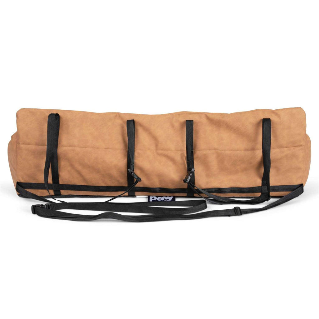 Faux Leather Memory Foam Dog Car Bed P4023