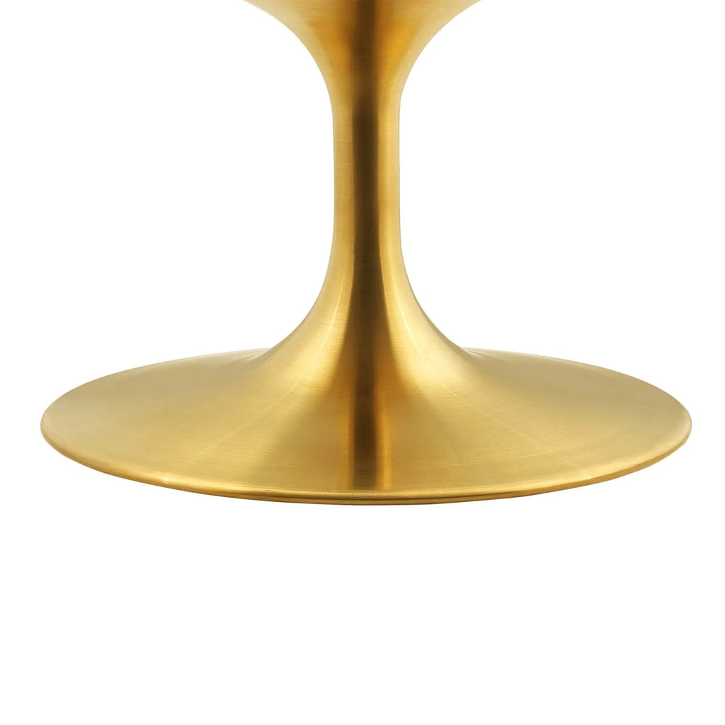 Gold White Metal Steel Coffee Table F650