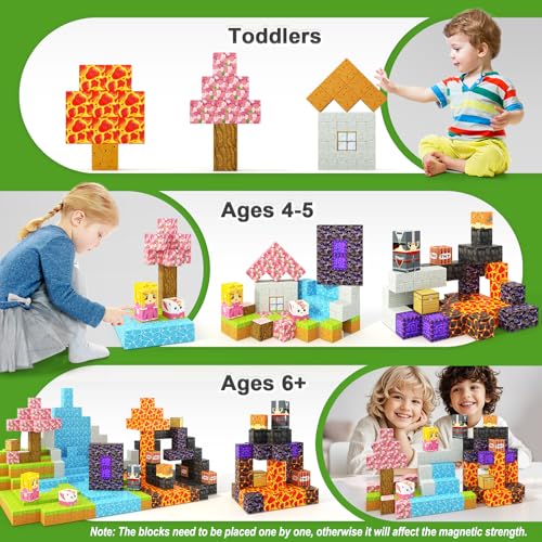 84 PCS Magnetic Tiles Building Blocks W727