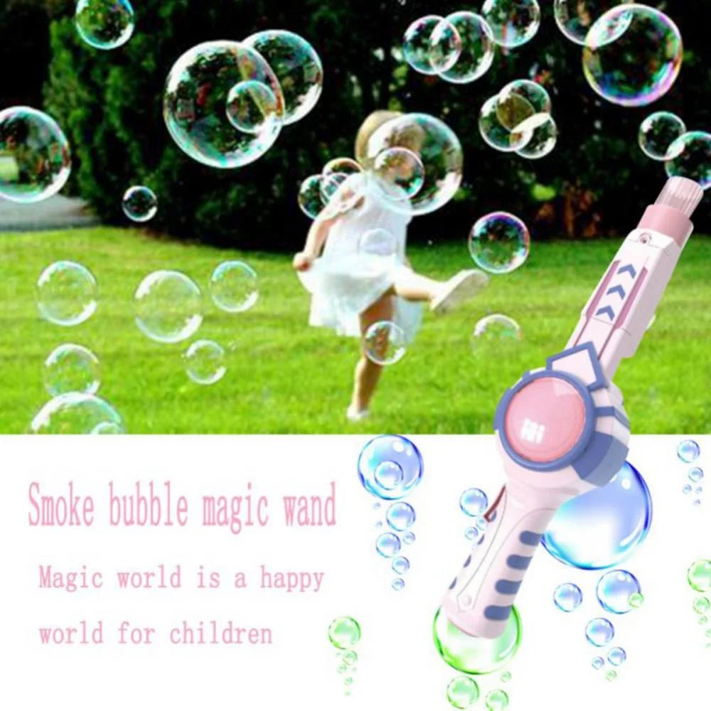 Pink Bubble Machine with Gloves B21649