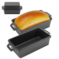 9x5 Inch Cast Iron Loaf Pan with Lid 2 Piece Set S648