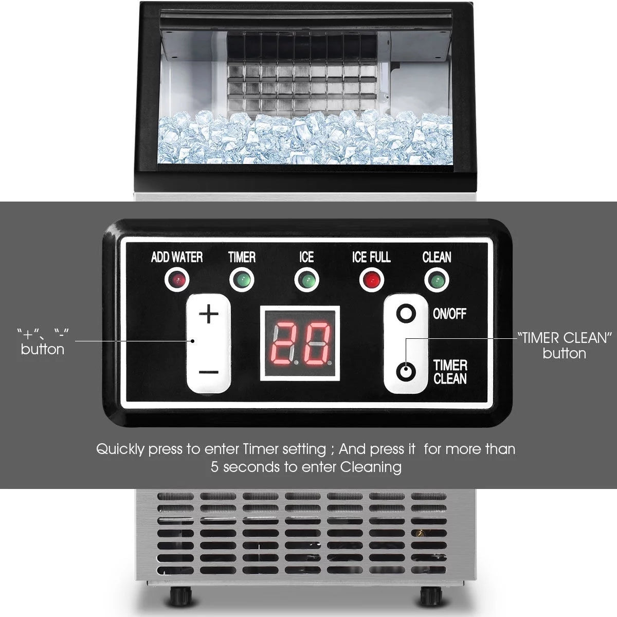 Built-In Stainless Steel Ice Maker L920