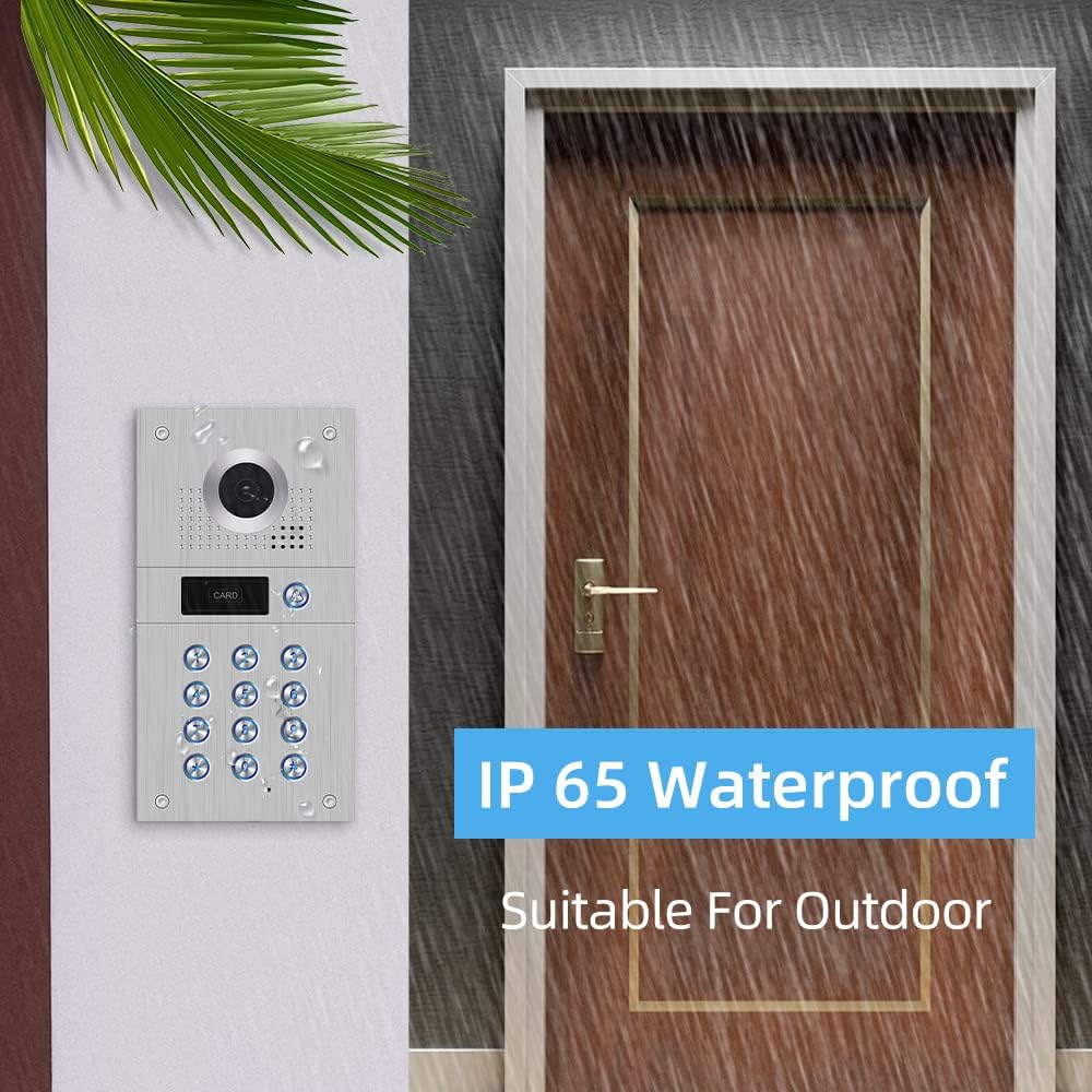 7 Inch Wired Video Doorbell 960P Camera IP65 Waterproof W493