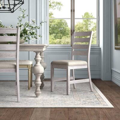 Ladder Back Side Chair in Gray A55512