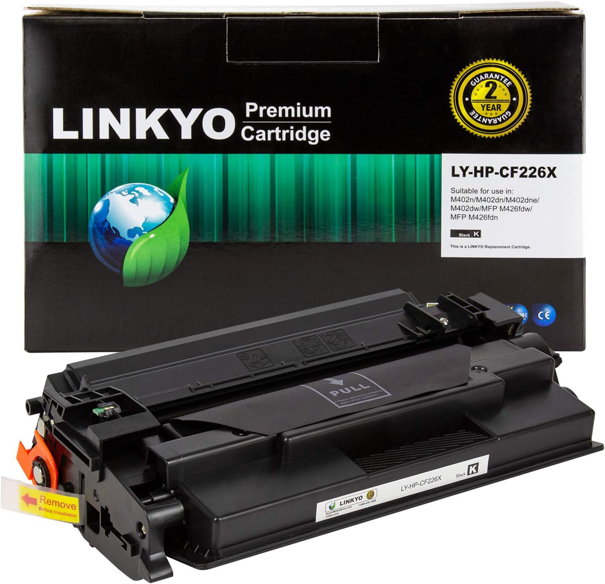 2 Pack Black High Yield Toner Cartridge Q191021
