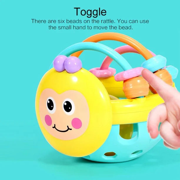 Rattle Ball Sensory Teether Toy Silicone Non-Toxic BPA Free Baby Educational Toy D758