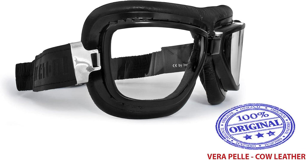 Motorcycle Vintage Goggles Antifog Anticrash Lenses Q47878