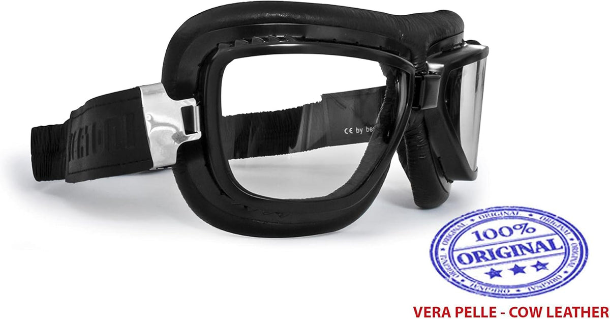 Motorcycle Vintage Goggles Antifog Anticrash Lenses Q47878