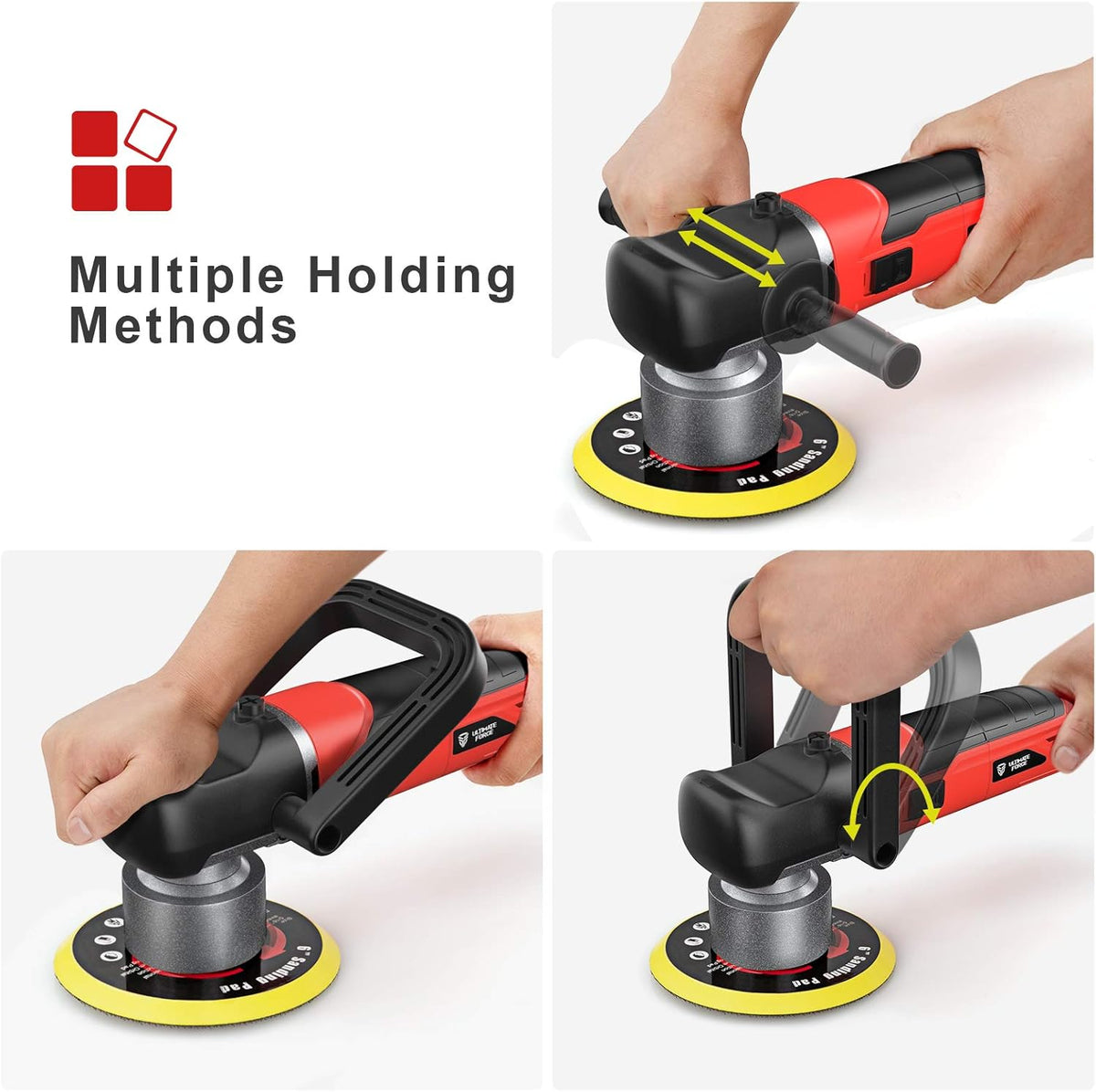6 Inches Dual Action Random Orbital Polisher Pack of 2 G44820