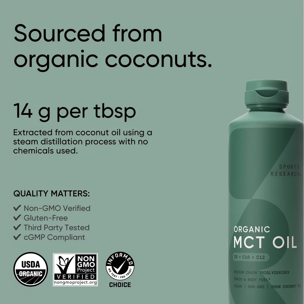 Unflavored MCT Oil 16 fl oz I459