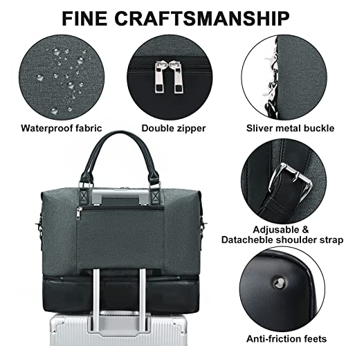 Travel Weekender Bag with Shoe Compartment B86707