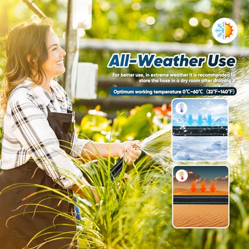 50ft Non-Expanding Flexible Garden Hose J1498