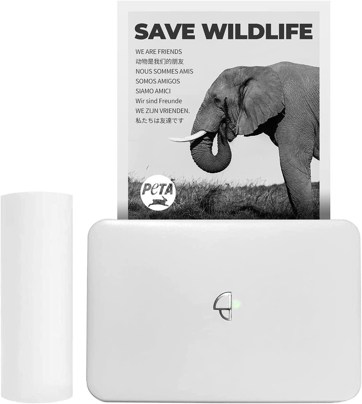 Wireless Thermal Printer for Printing Sticker, Logo, Label, Receipt, Photo, 300dpi Grayscale N3427