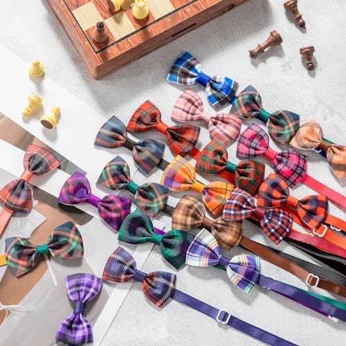 80 Pcs Dog Bow Ties Assorted Pattern D6584