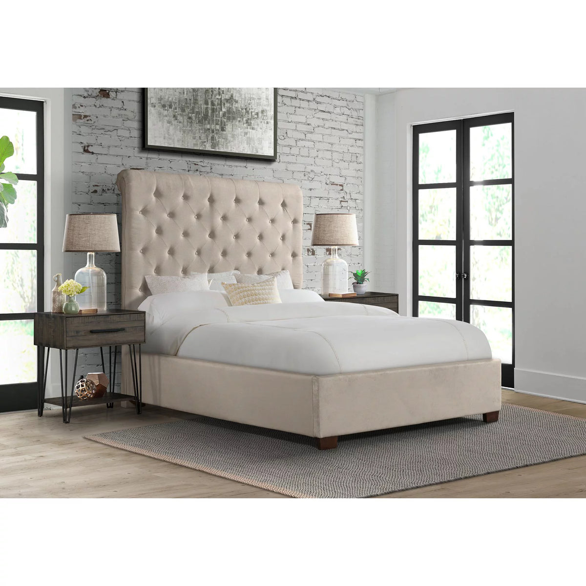 King Upholstered Bed F410