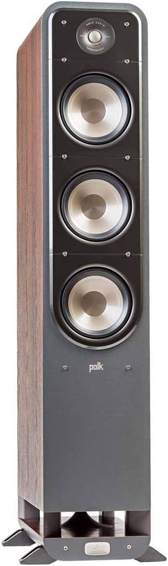 Walnut Tower Speaker with 1" Tweeter & Three 6.5" Woofers O5697