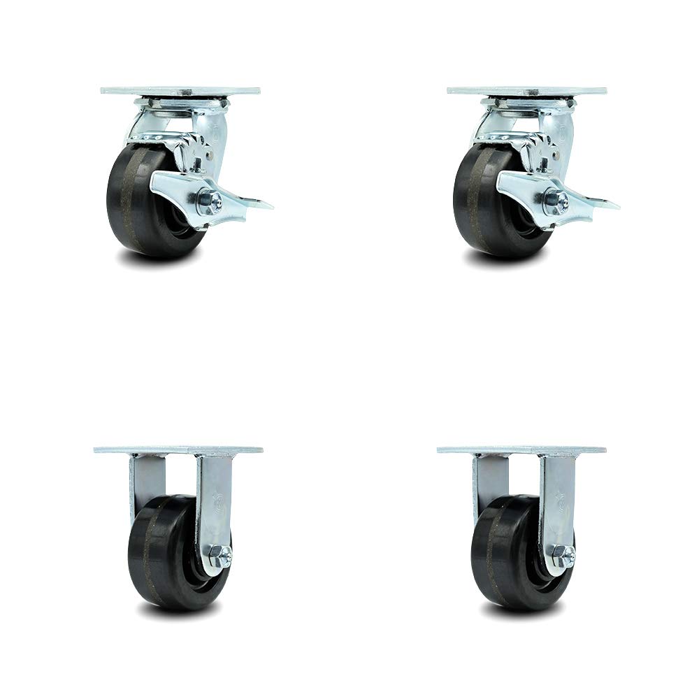 10 Inch Swivel Caster with Semi-Pneumatic Wheel F77486