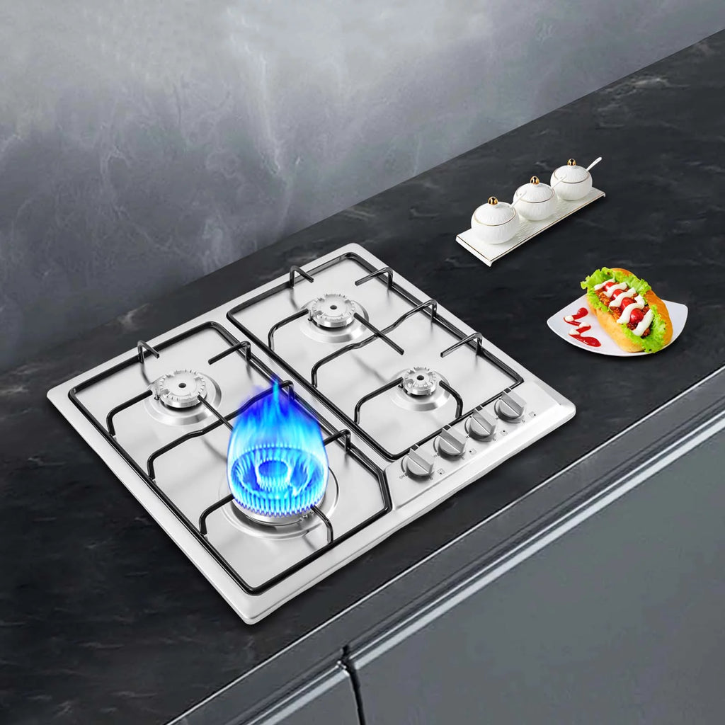 23 x 20 Stainless Steel 4 Burners Gas Cooktop X456