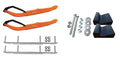Orange MTX Snowmobile Skis with 9" Shaper Bars Complete Kit S94635