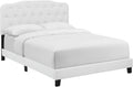 White Faux Leather Bed S57652