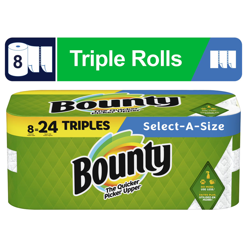 8 Triple Rolls White Paper Towels J365034