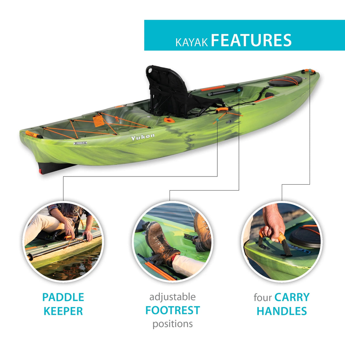 116 inch Sit-on-Top Fishing Kayak R9124