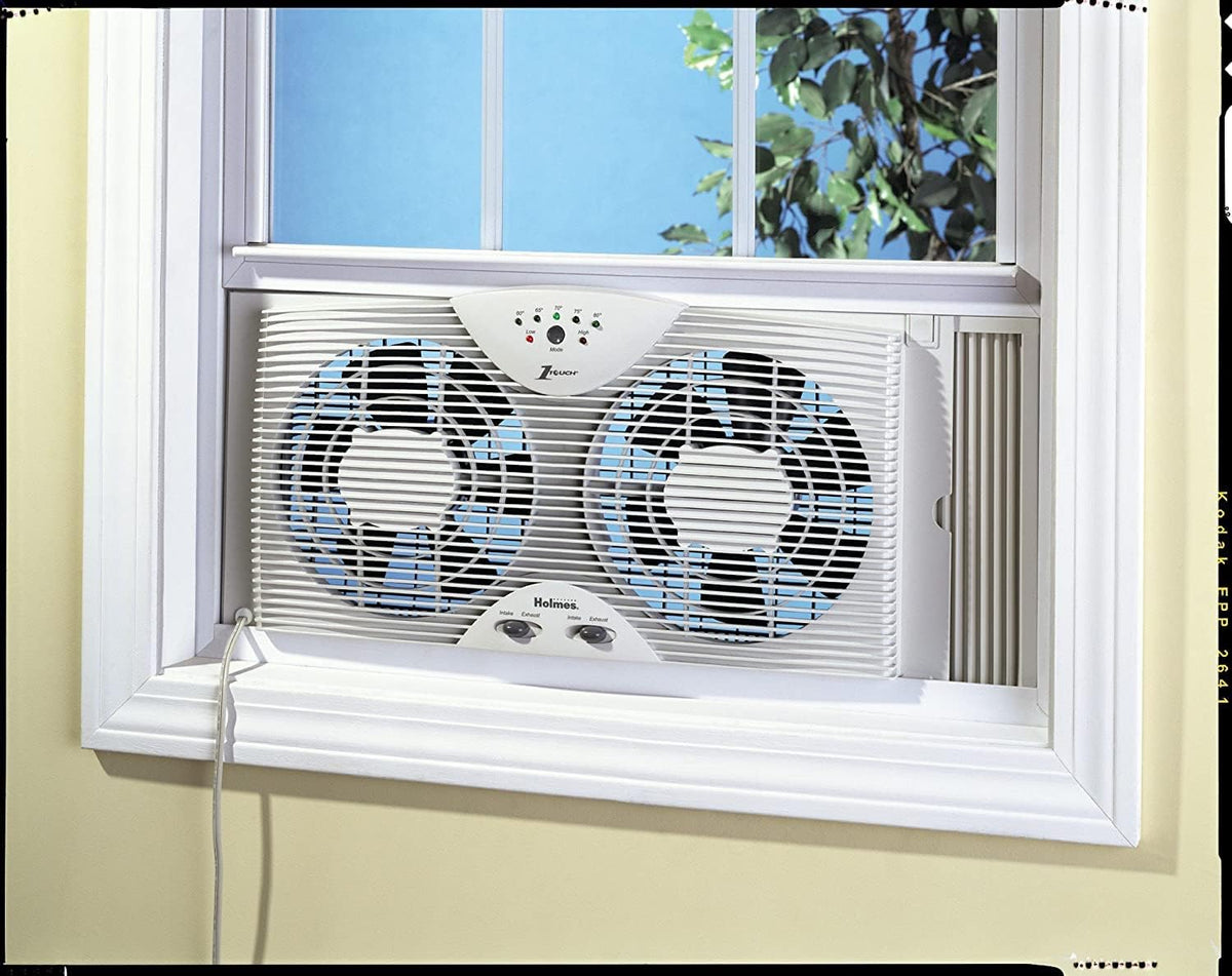 White Digital Window Fan N285