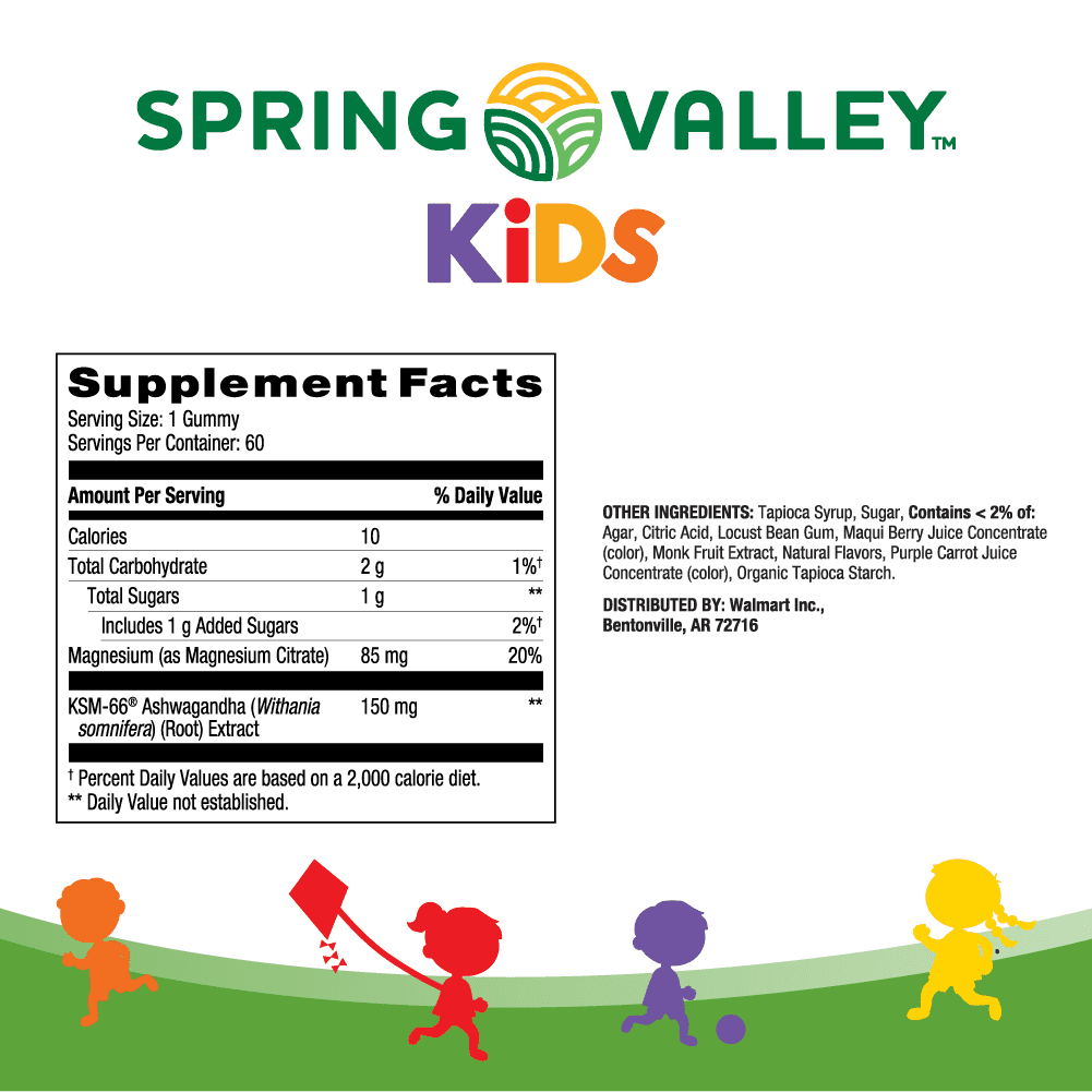 Ashwagandha Dietary Supplement Gummies, Mixed Berry, 60 Count H117062