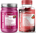 Berry Flavor Sea Moss Gel and Magnesium Glycinate Gummies 1000mg Q96143