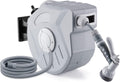 65FT Wall Mounted Retractable Garden Hose Reel with 9 Pattern Nozzle K9983